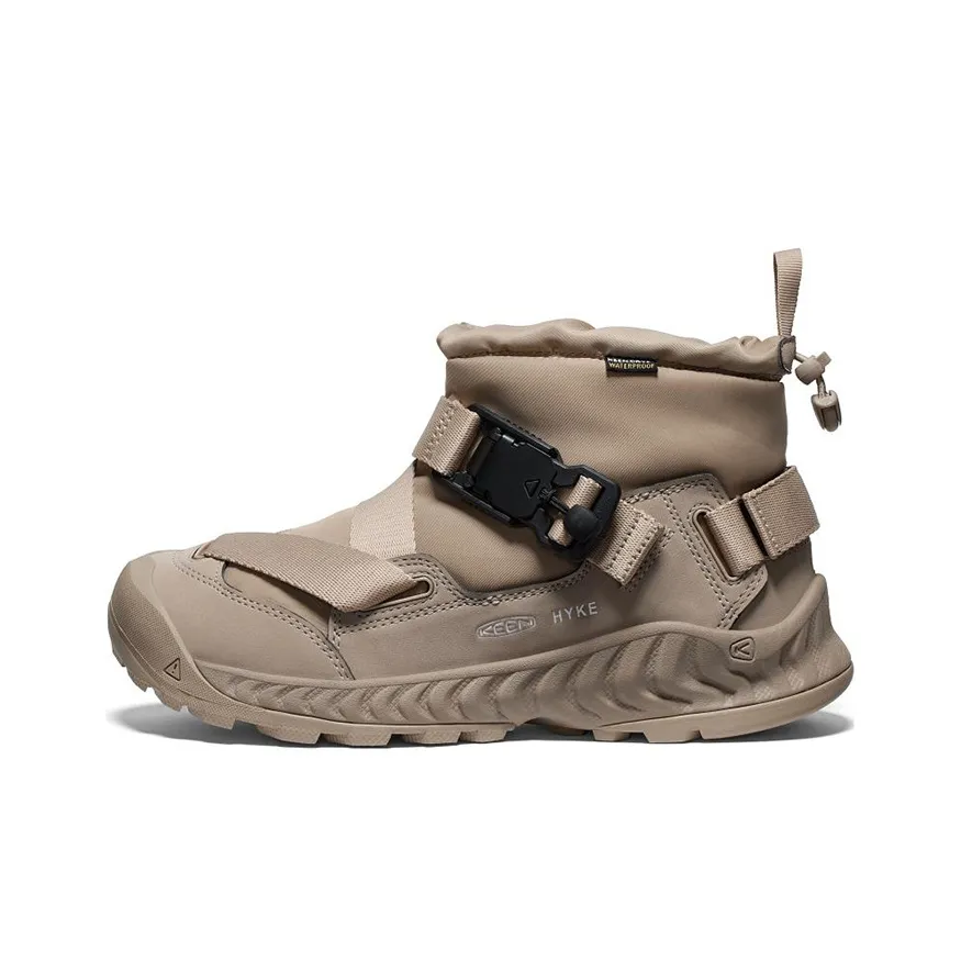 HYKE x KEEN Hoodzerra Nxis Wp Cushioning, Wear Resistant High top Outdoor Shoes Men's Wolf Yellow