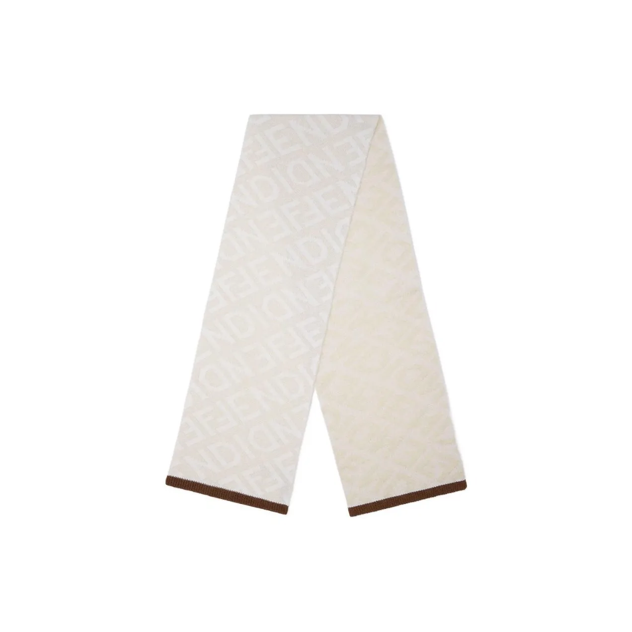 FENDI Вязаные шарфы Женские Белые