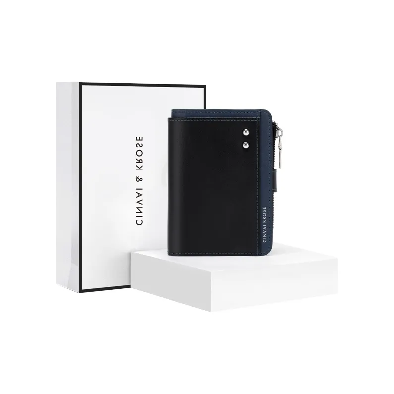 CinvaiKrose Wallets Black With Shopping Bag+Box