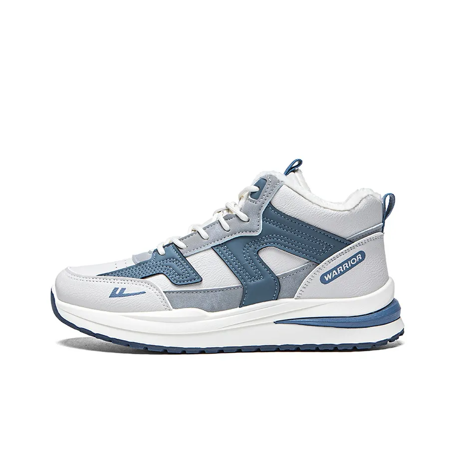 Warrior Тонкий хлопок флис с подкладкой устойчивый к истиранию термический высокий топ повседневная обувь мужской бежевый синий