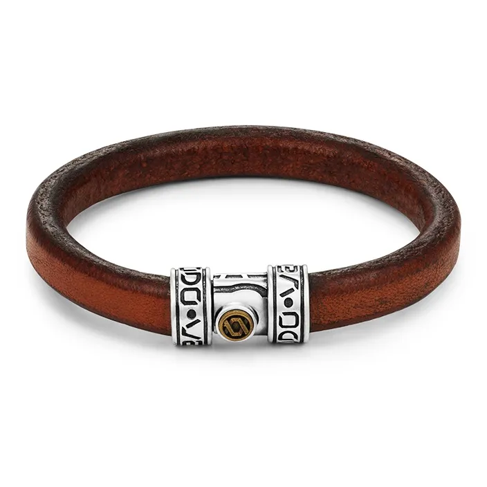 VEODO Серебро S925 кожа браслеты унисекс