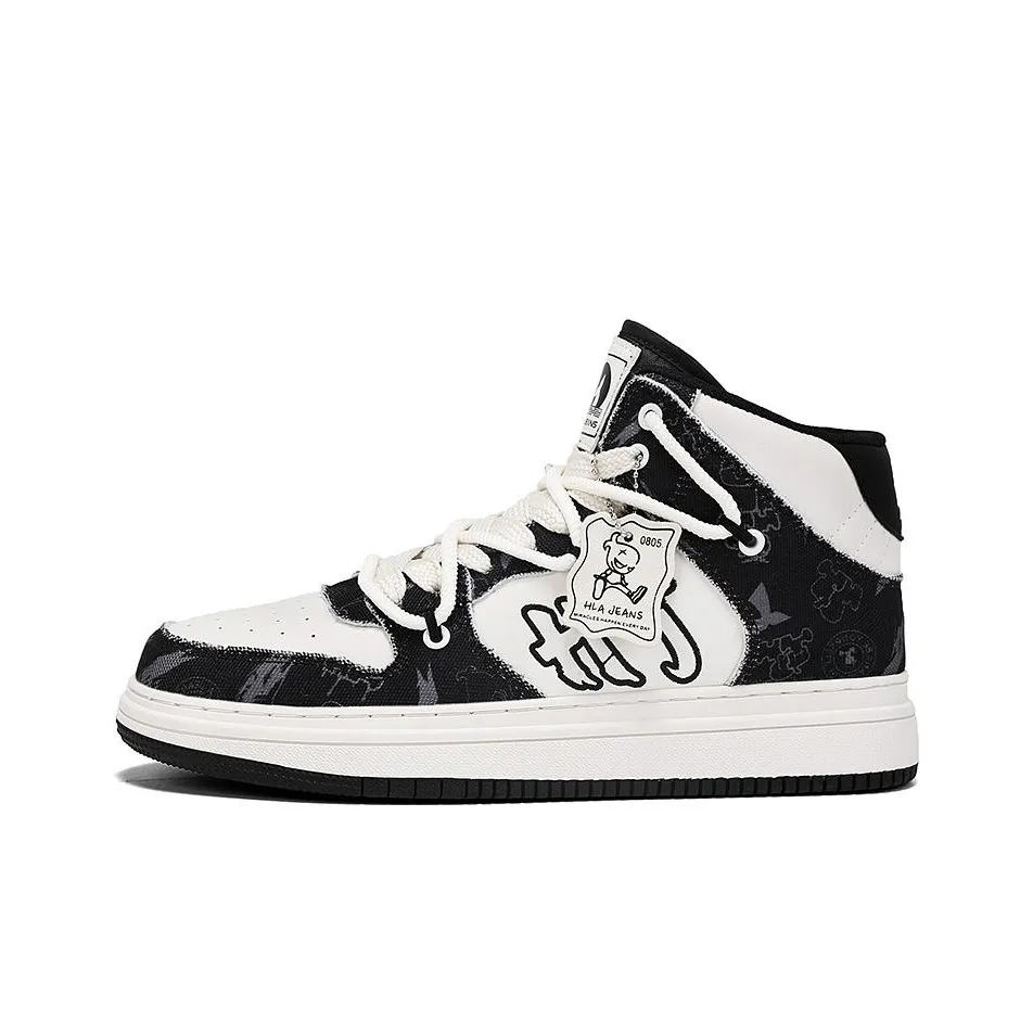 HLA JEANS Wear-Resistant Height Increasing High-Top Skateboard Shoes Unisex