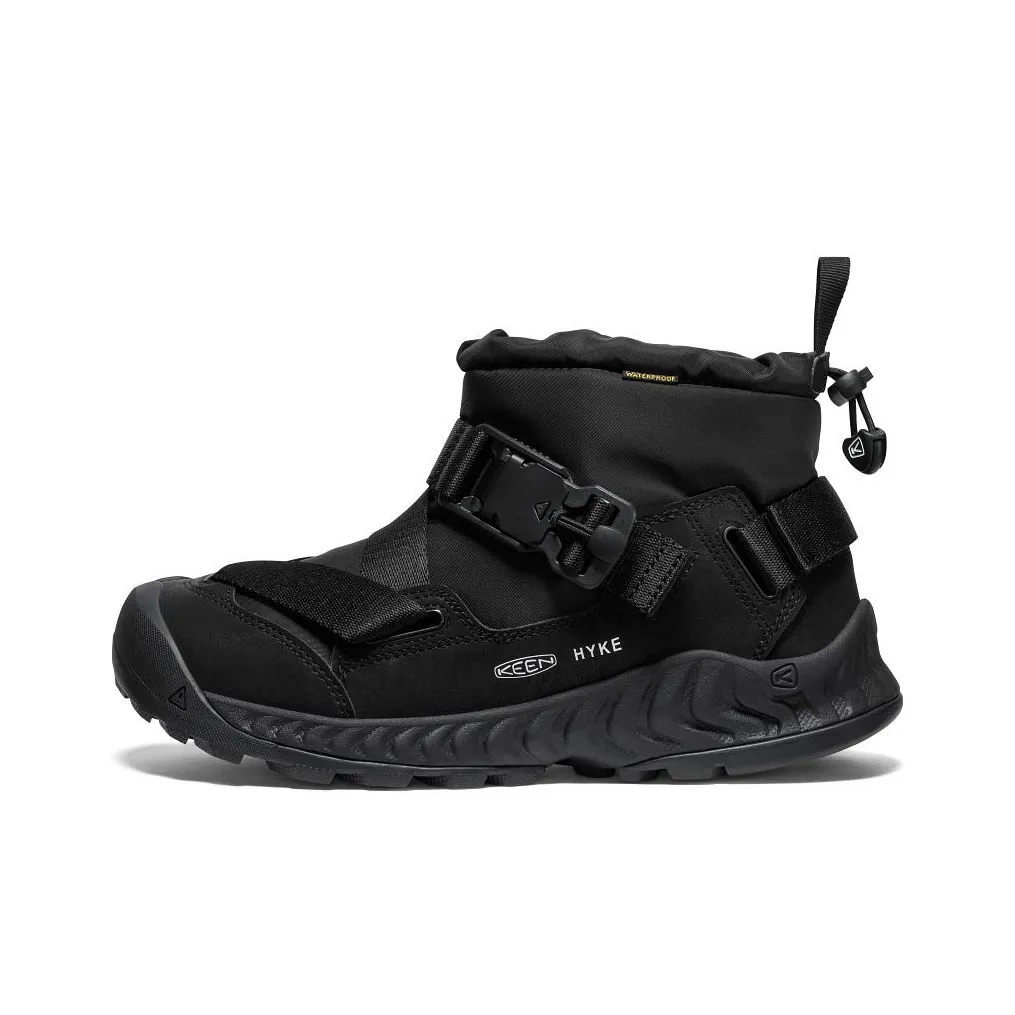HYKE совместный бренд x Keen Hoodzerra NXIS WP Амортизация Износостойкий Высокий Топ Уличная обувь Мужская Черная
