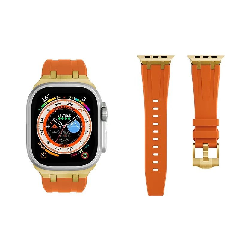 Vobafe Ремешок Apple Совместимость Силиконовый Материал Совместимость с Apple Watch Series 10 Ultra 1 2 Series 8 9 7 SE