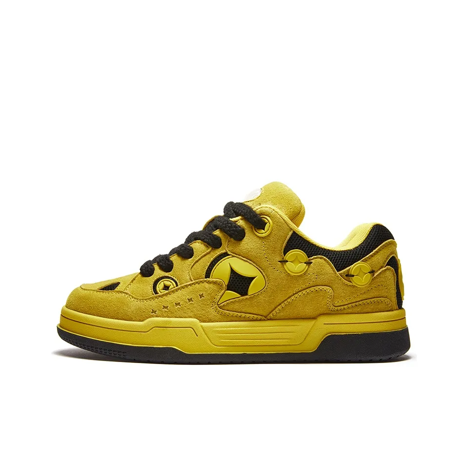 MONEY HOME Abrasion Resistant Slip Resistant Low Top Skateboard Shoes Unisex