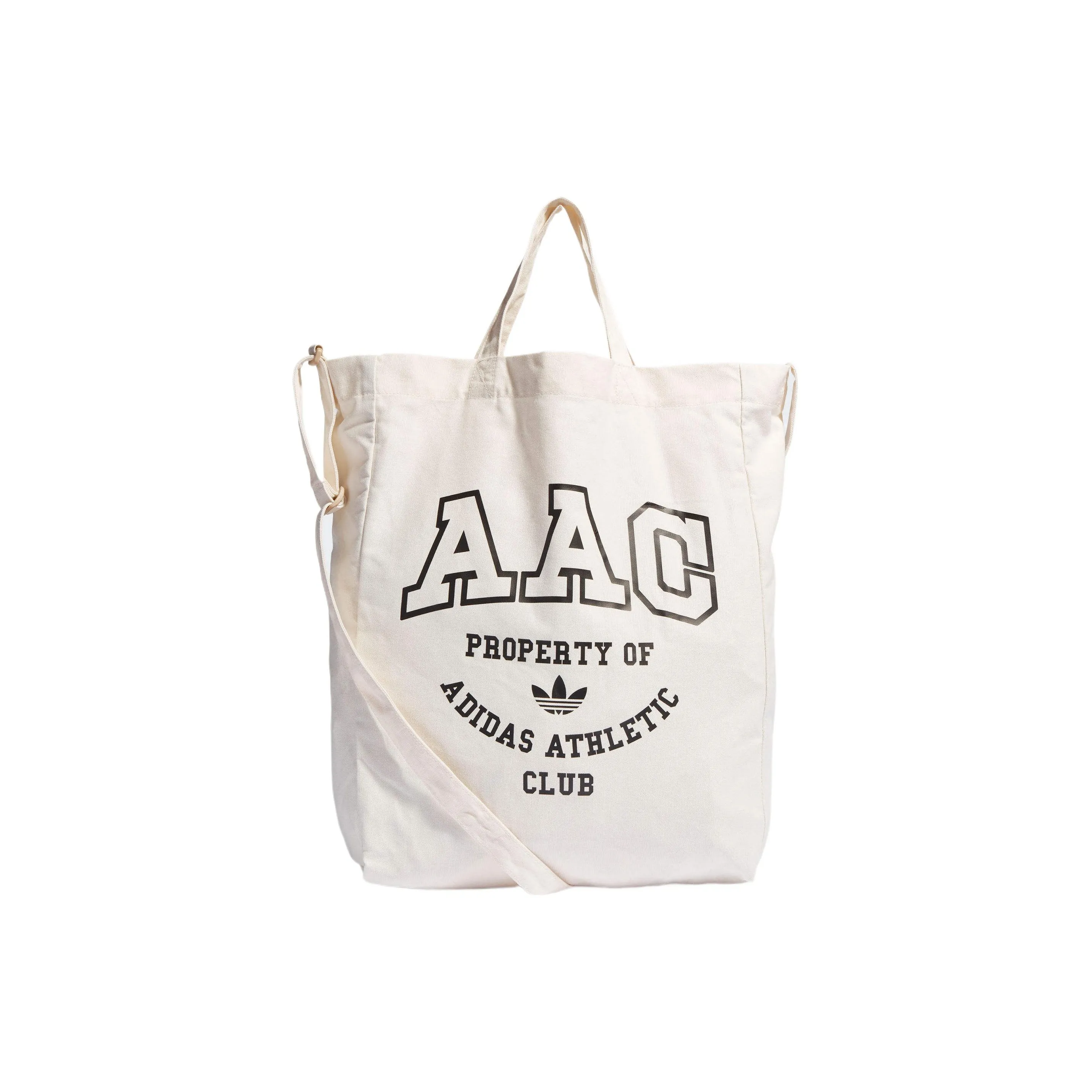 Adidas Originals Хлопок Canvas Сумка-тоут Сумка для покупок Холщовая сумка Сумка через плечо Унисекс Бежевый