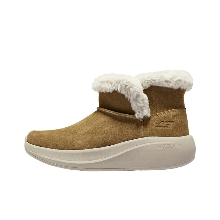Skechers ON THE GO Warm And Wear Resistant Ankle Length Snow Boots Women's Yellow