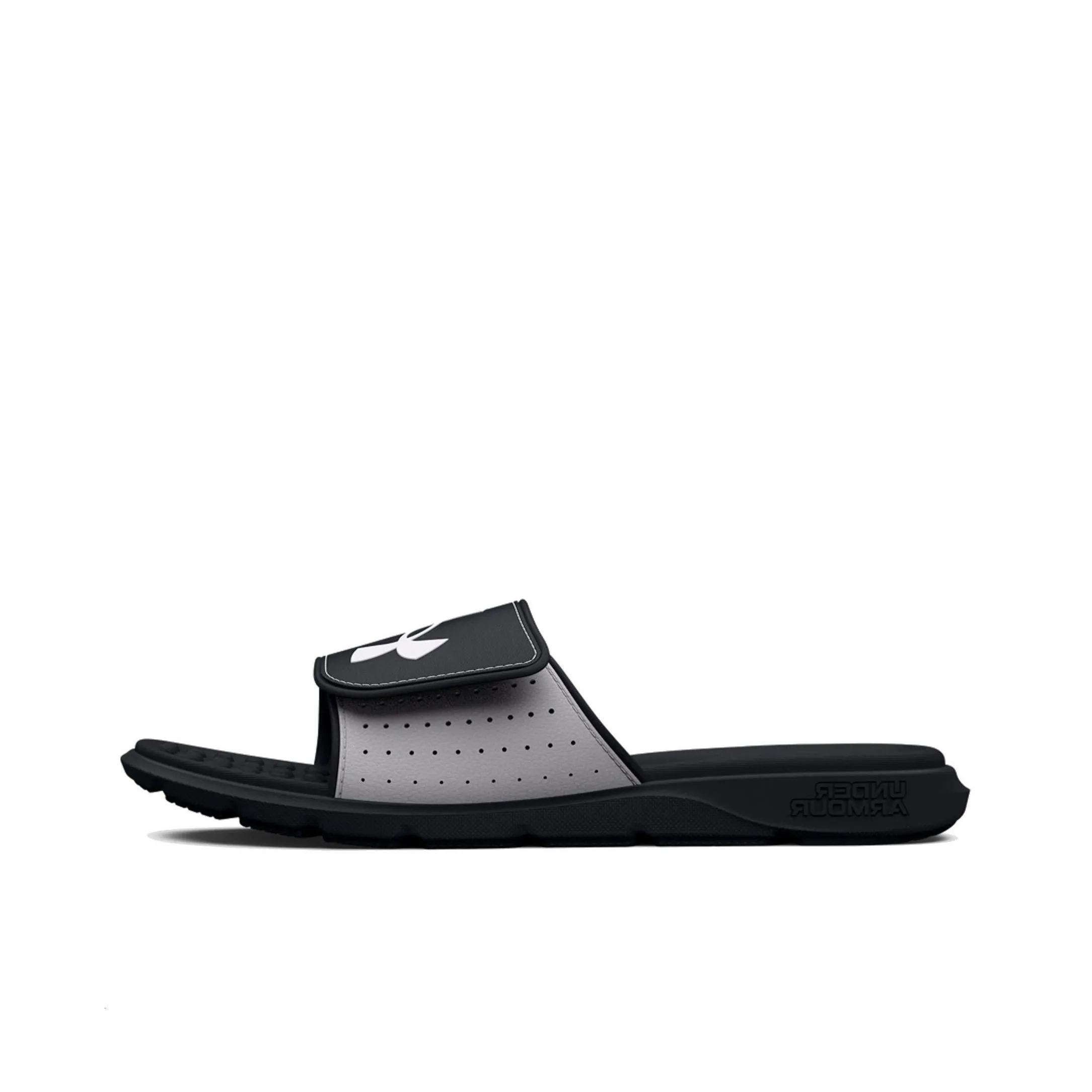 Under Armour Rubber Sole Slippers Men's Black Gray