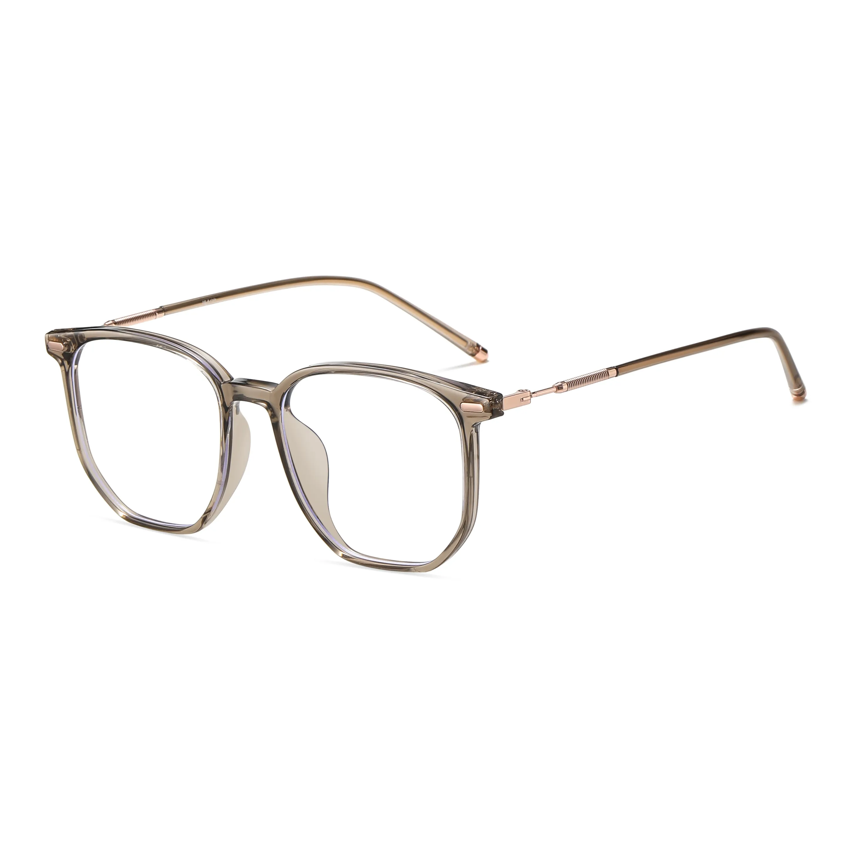 HLA Сплав TR Памятный пластик Квадратные Оправы для очков Унисекс Холодный чайный коричневый