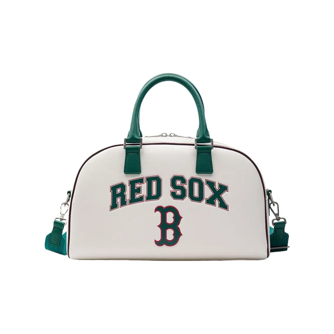 MLB Boston Red Sox Искусственная кожа Bowling Bag Сумка через плечо Одно плечо Сумка Большая Унисекс Кремовый