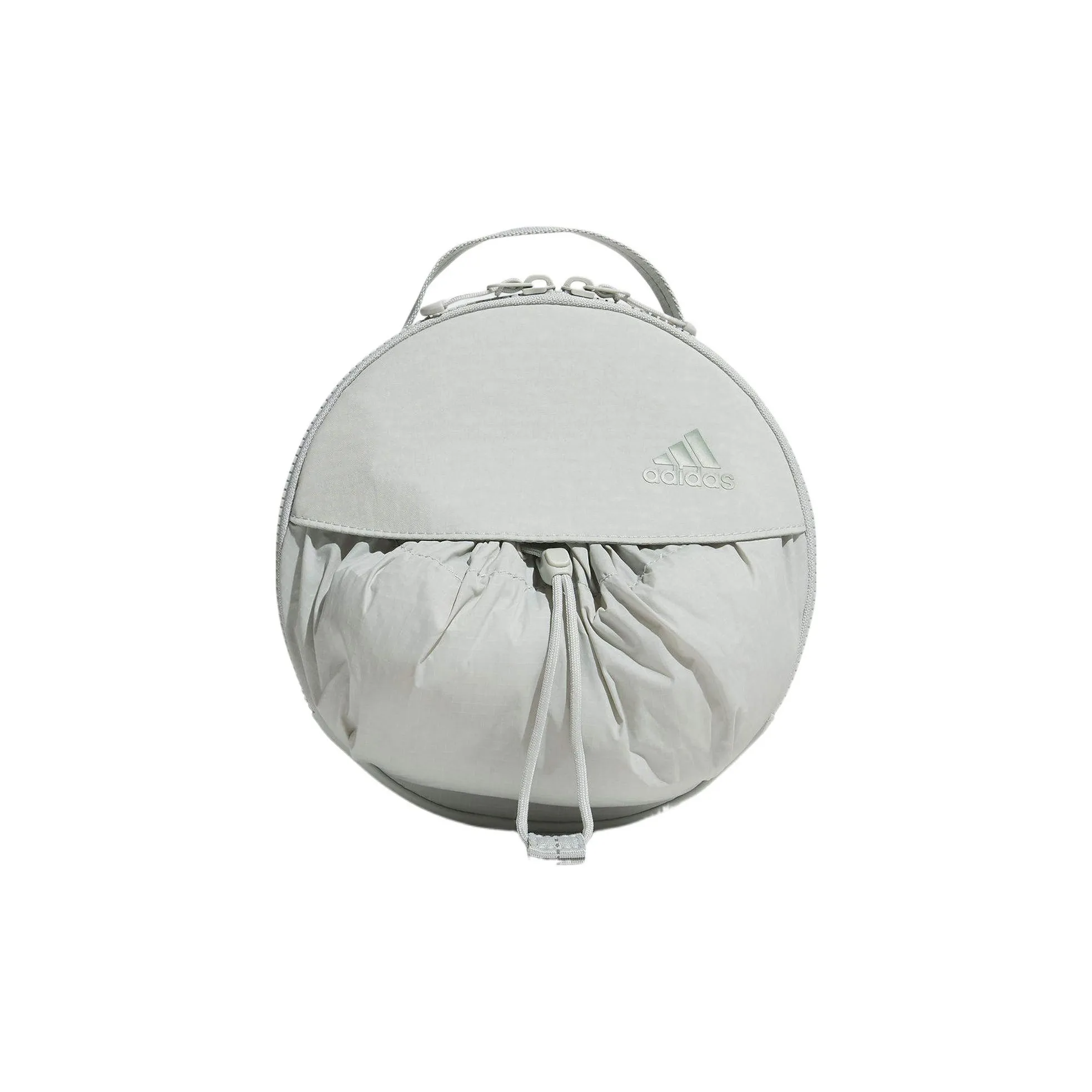 Adidas Nylon Small Round Cake Handbag, Shoulder Bag, Crossbody Bag Regular Women's Green