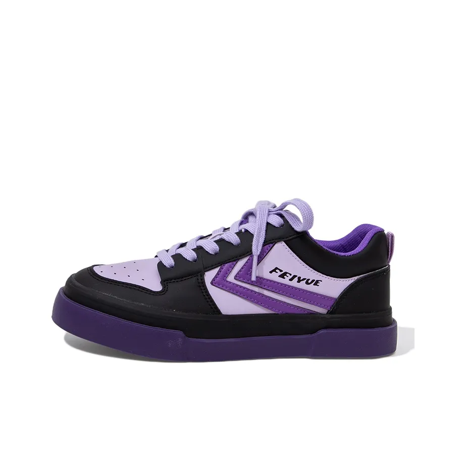 Feiyue Skateboard Shoes Women's Low Top Purple/Black