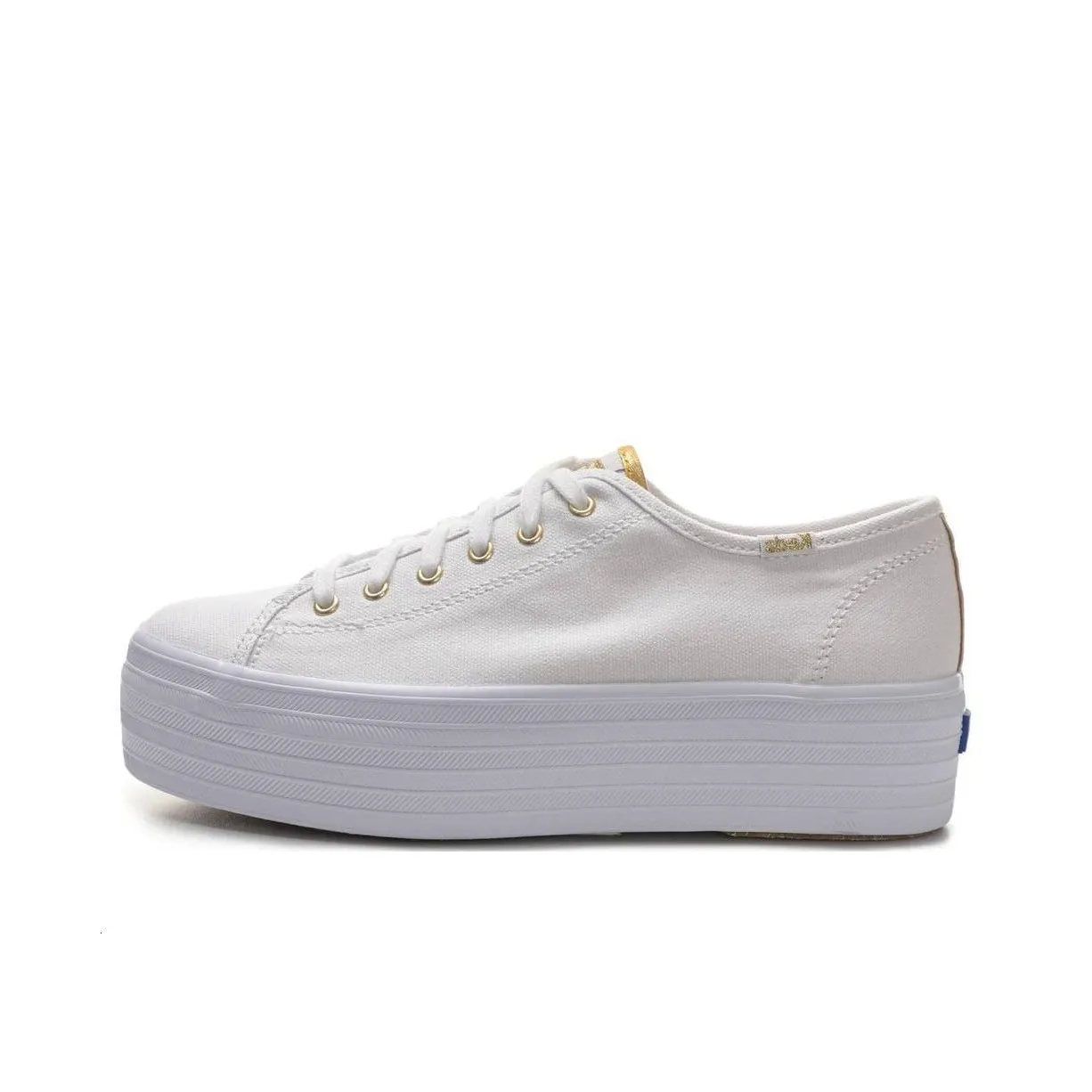 Keds Triple UP Cushioning Wear Resistant Low Top Skateboard Shoes Women's White