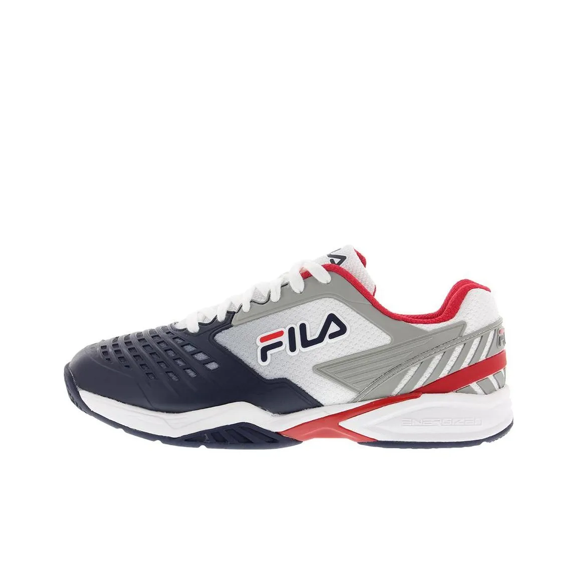 FILA Axilus 2 Cushioning, Wear Resistant Low Top Tennis Shoes Men's Blue White