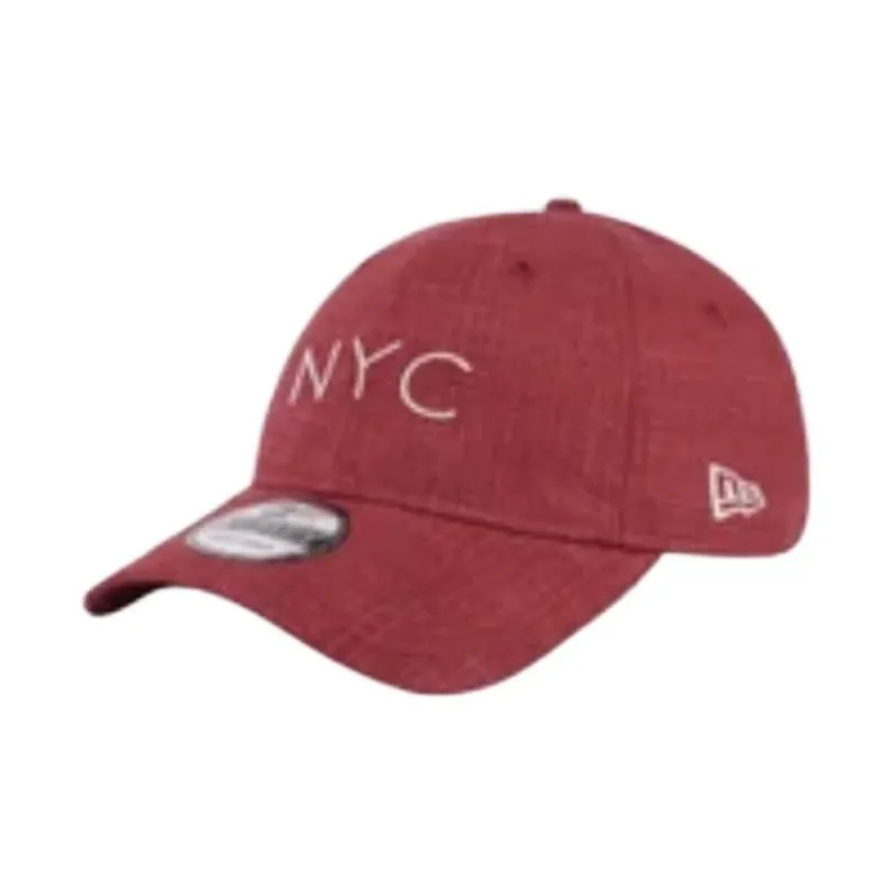 New Era Хлопковые кепки унисекс красного цвета