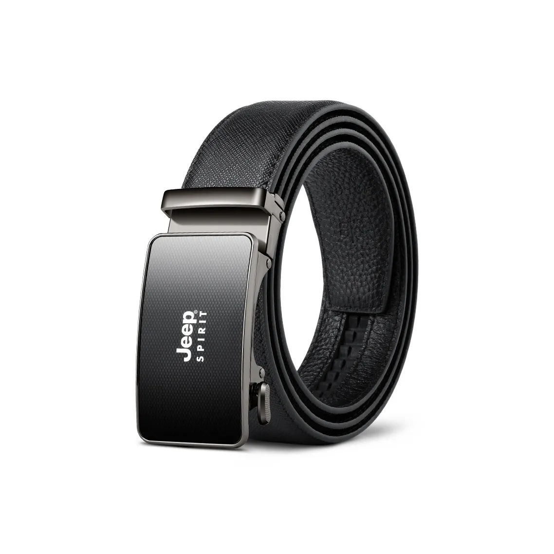 JEEP SPIRIT Элегантный Бизнес Автоматическая Застежка Ремни из Коровьей Кожи Мужской Ширина 3,4 см