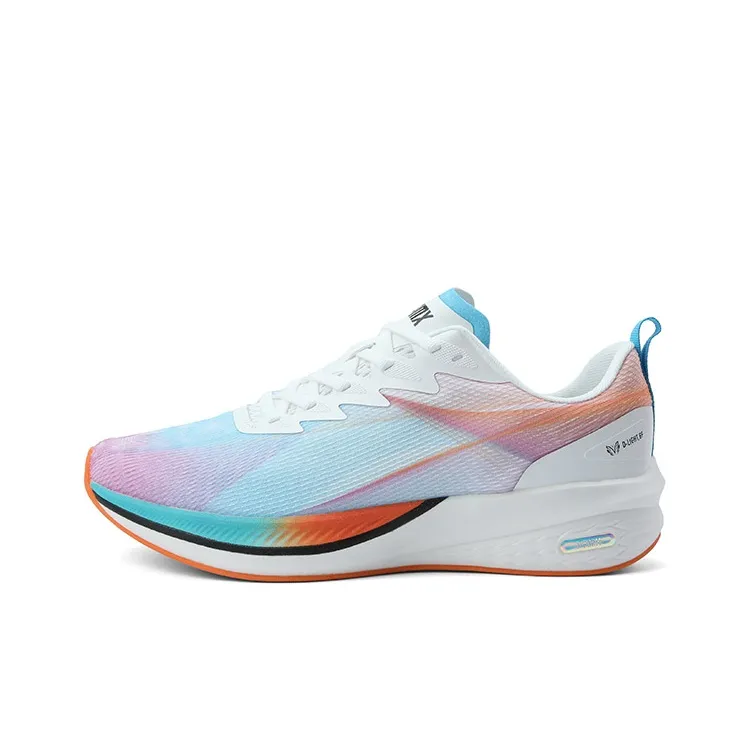 LPMX Cushioning Support Abrasion Resistant Low Top Carbon Plate Running Shoes Women's Colored Blue Orange