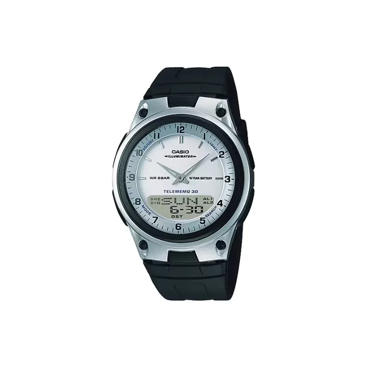 CASIO Standard Series Кварцевый механизм Часы Мужские Белый циферблат