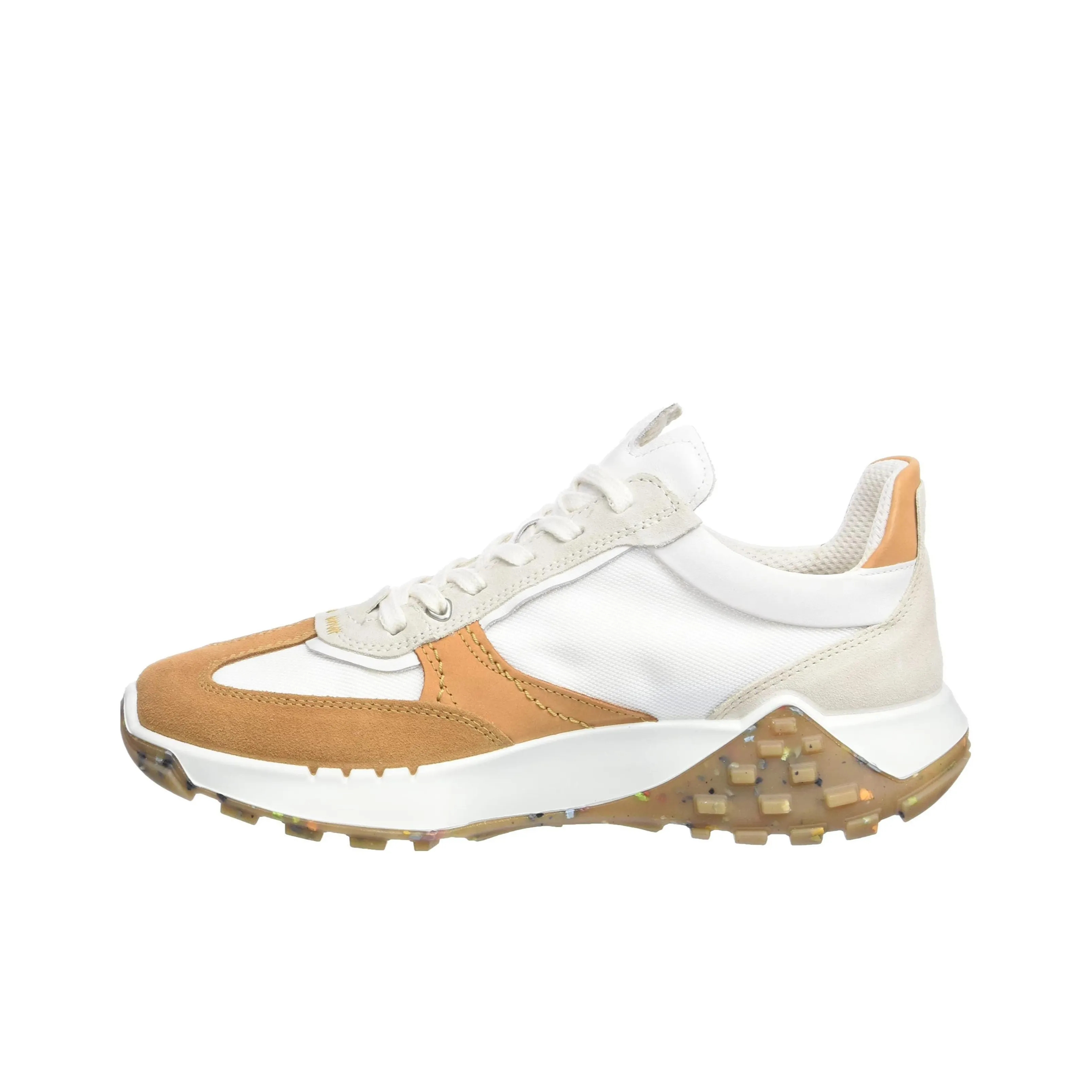 Ecco Casual Shoes Men's Low Top White Brown