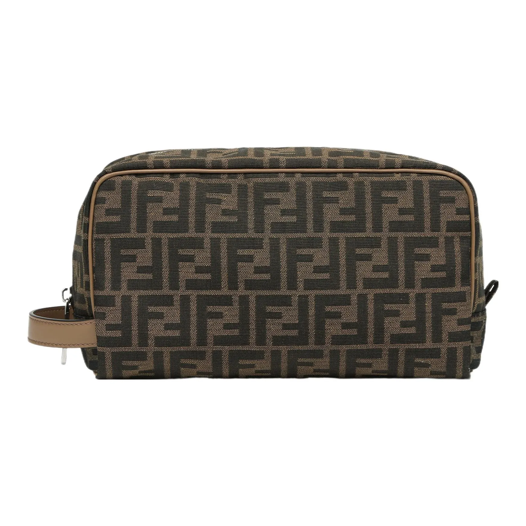 FENDI Polyester Makeup Bag Regular Men's Brown