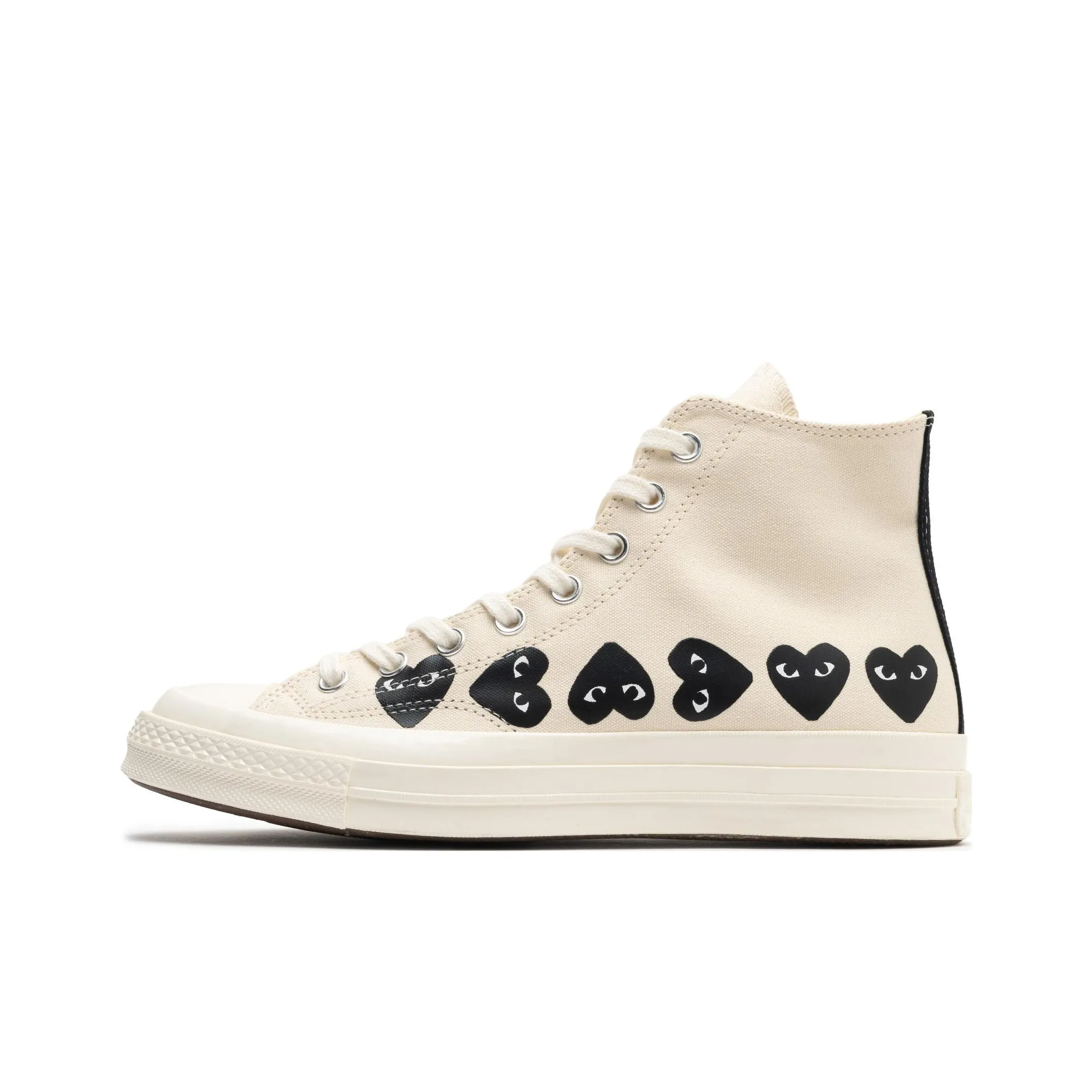 Converse Chuck Taylor All Star 70 Hi Comme Des Garcons PLAY Multi Heart Milk