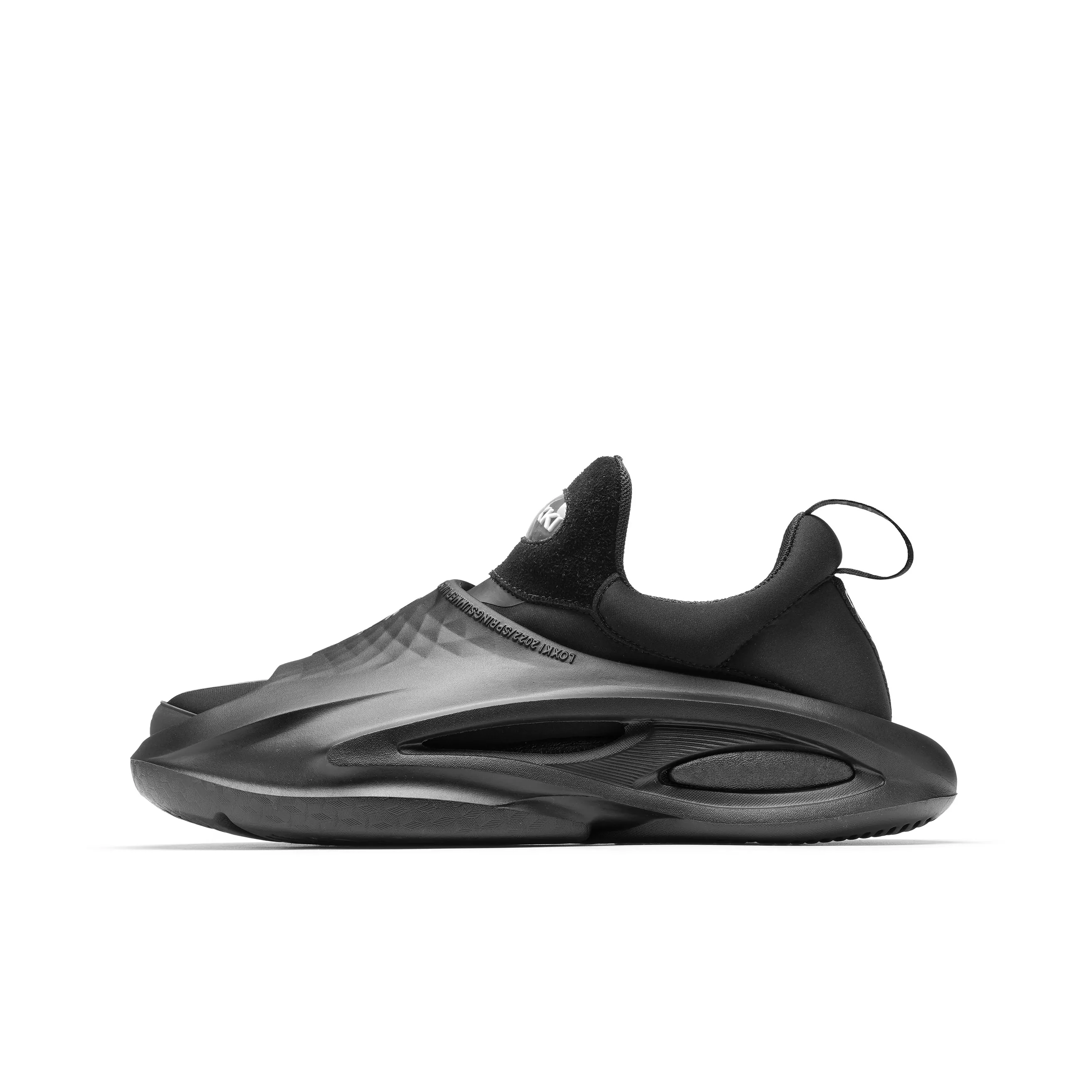 LOXKI Low Top Casual Shoes Unisex Black