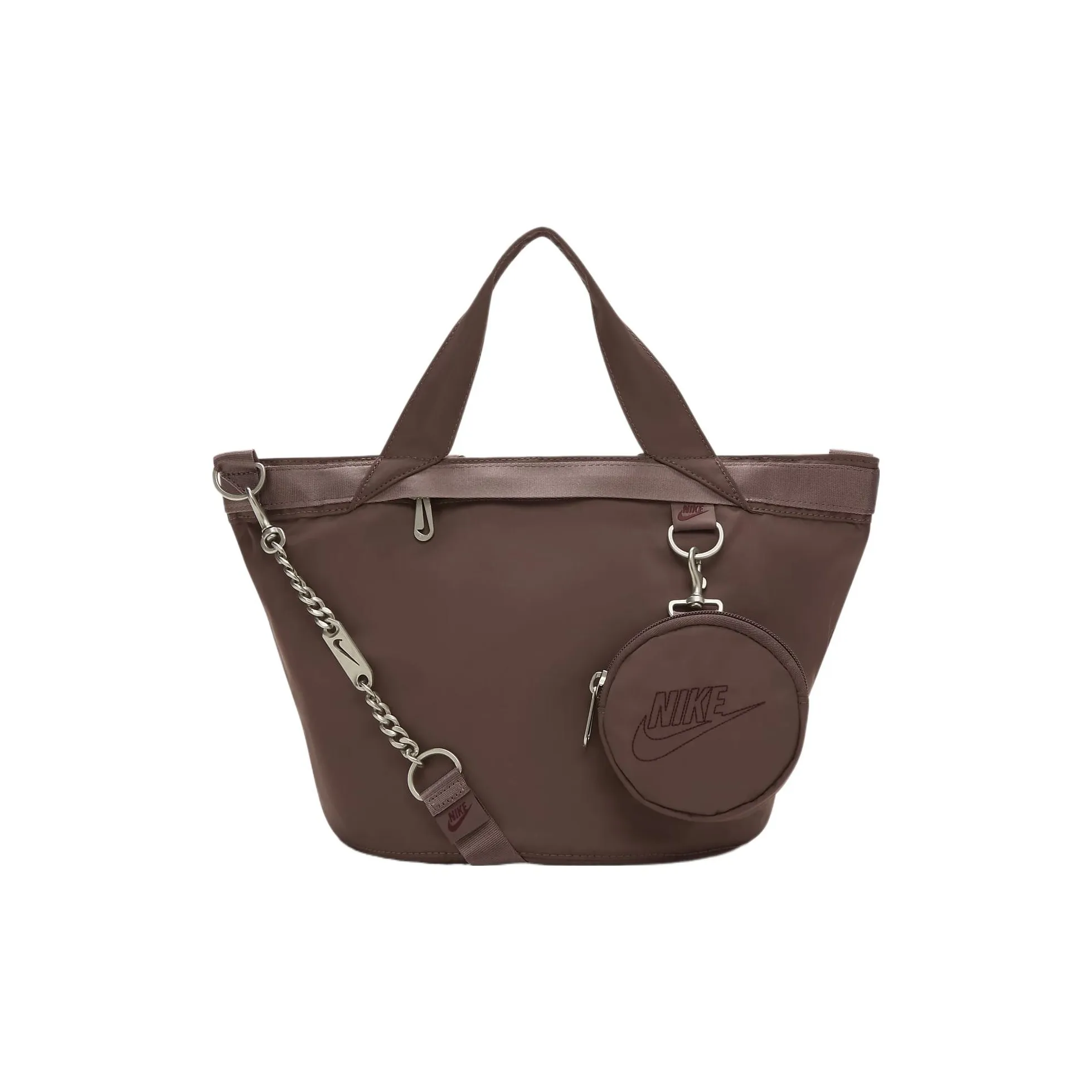 Nike Fabric Tote Bag Shopping Bag Shoulder Bag Crossbody Bag Handbag Regular Women's Eclipse Fuchsia & Night Brown Red
