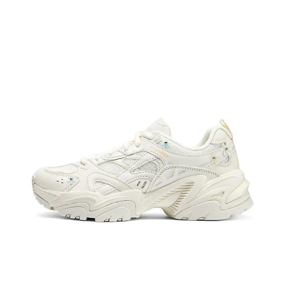 Skechers Низкий Топ Повседневная Беговая Обувь Женская Айвори