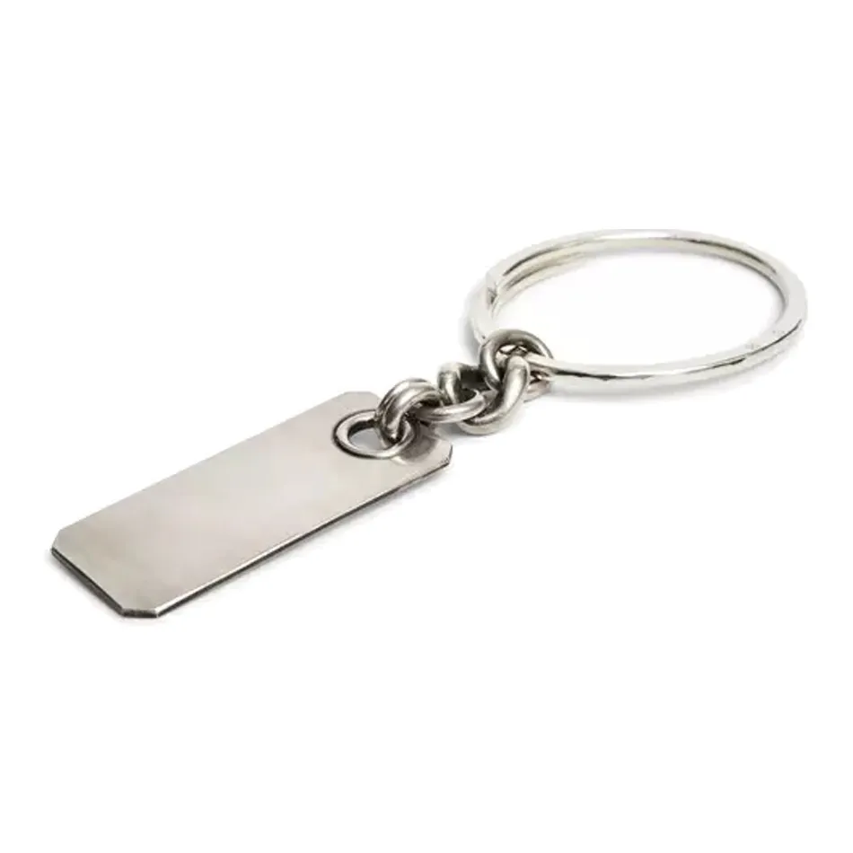 Werkstatt Munchen Sterling Silver Dog Tag Keyring