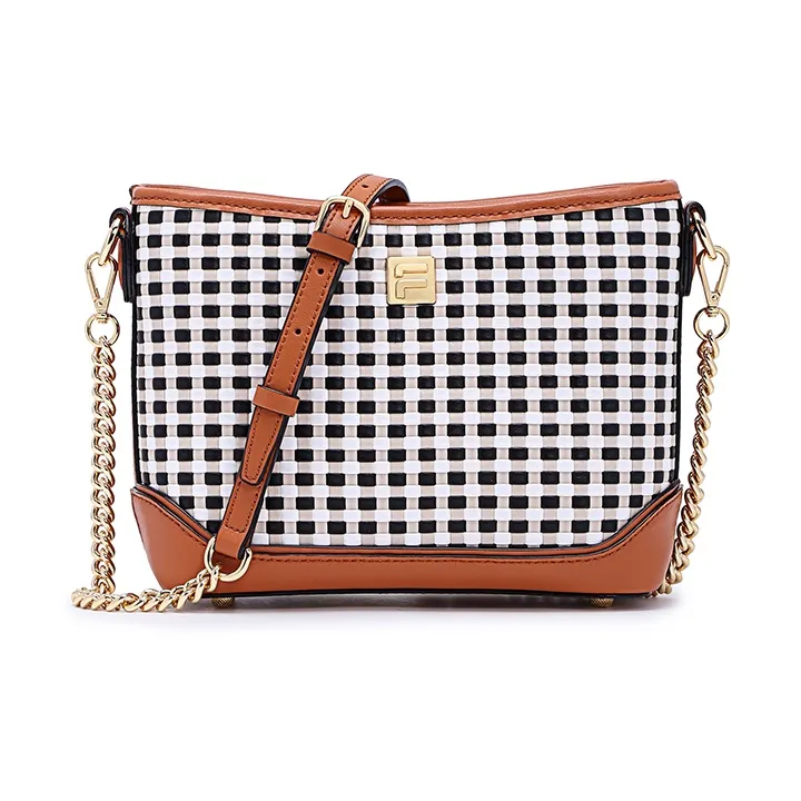 FION Сумка через плечо из коровьей кожи дорожная сумка сумка на плечо среднего размера женская бежевая и белая