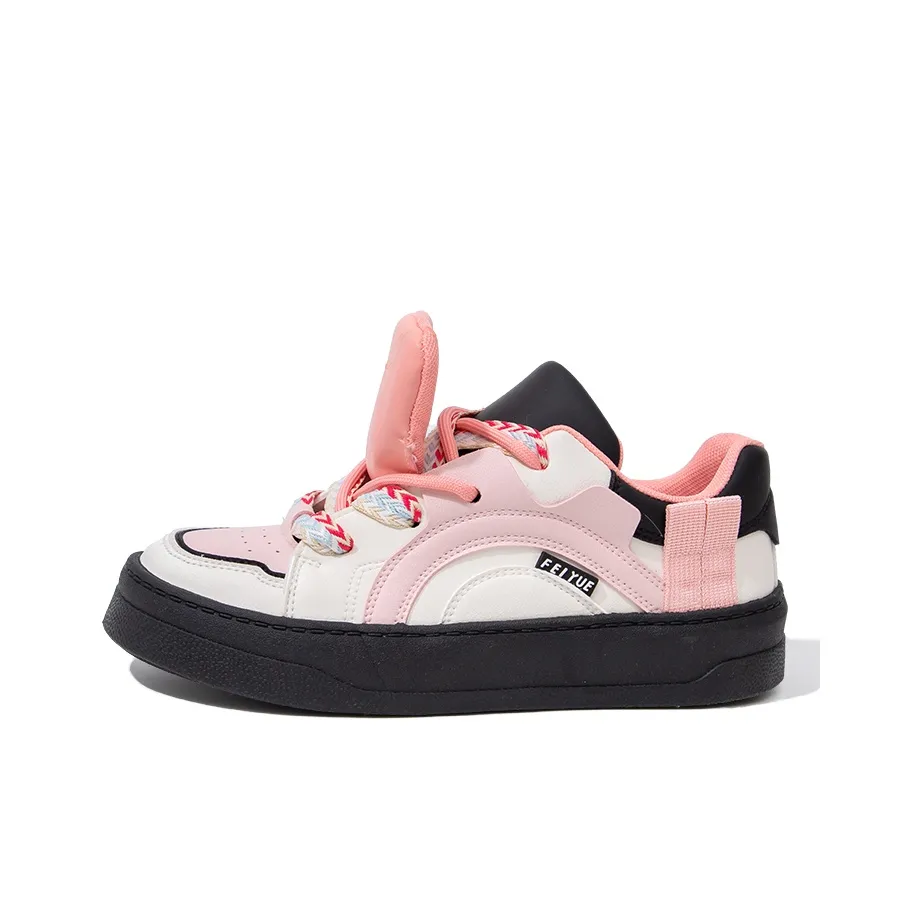 Feiyue Износостойкий и Легкий Низкий Топ Скейтборд Кроссовки Женские Бежевый Розовый Черный