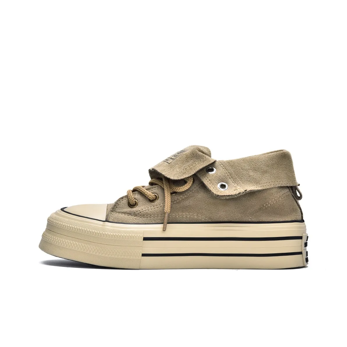 MISTERY Breathable Lightweight Height Increasing High Top Canvas Shoes Women's