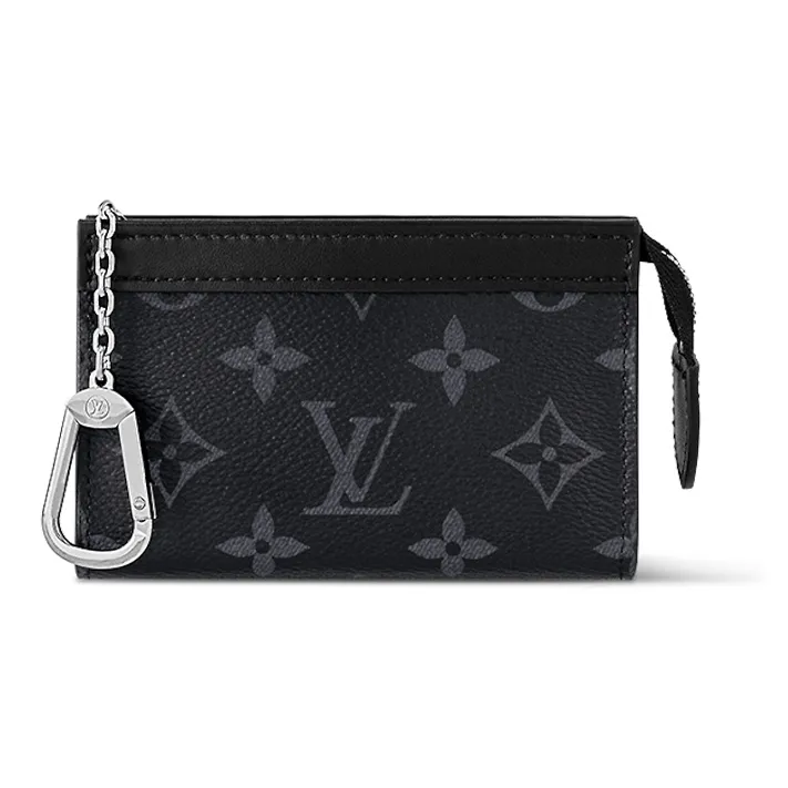 LOUIS VUITTON Key Pouch Voyage Monogram Eclipse