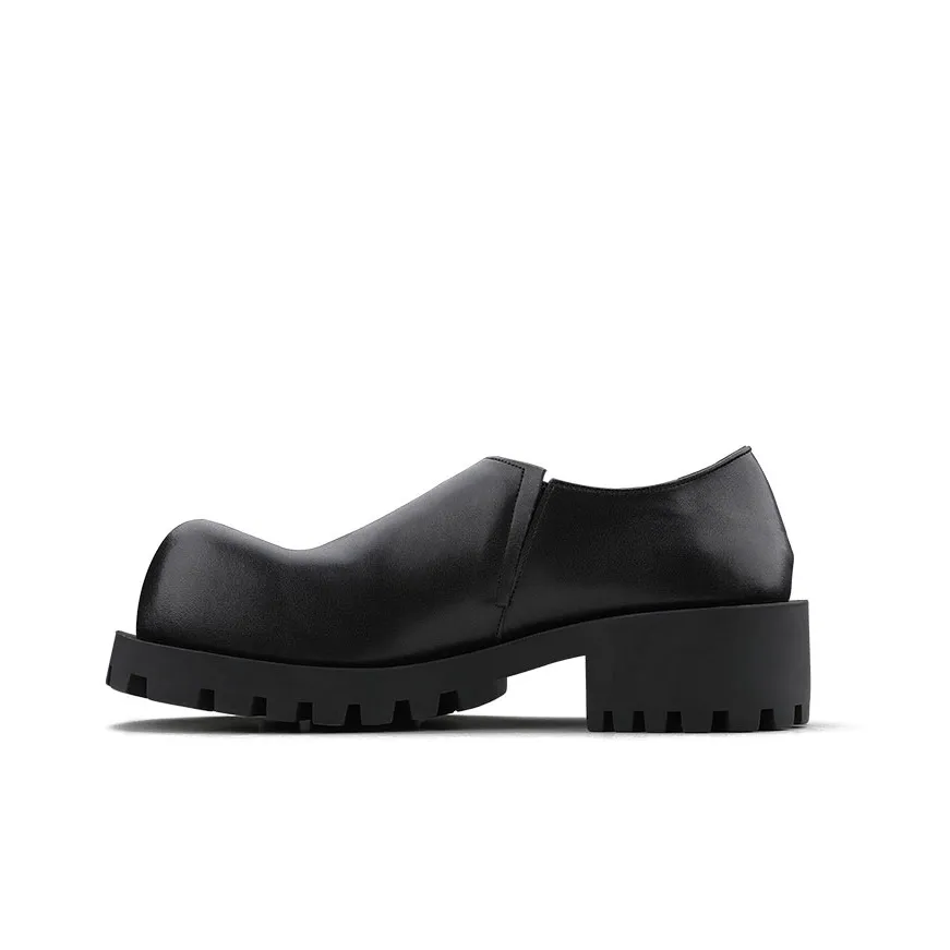HANQIAORIJI Black Blood Series Loafers Men's Black