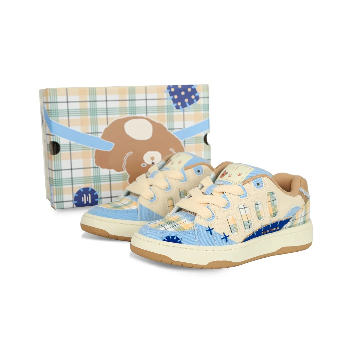 Ollieskate Skateboard Shoes Unisex Low Top Brown
