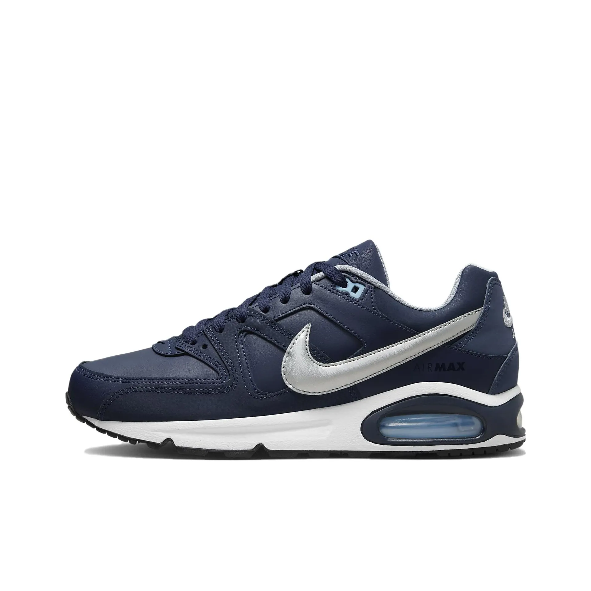 Nike Air Max Command Leather Obsidian Metallic Silver