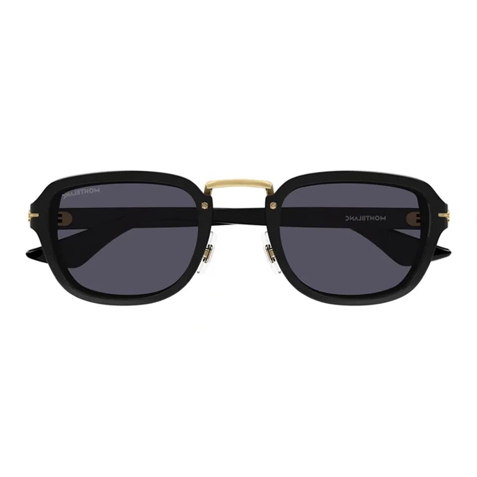 MONTBLANC Plastic Irregular Shape Sunglasses Unisex Black