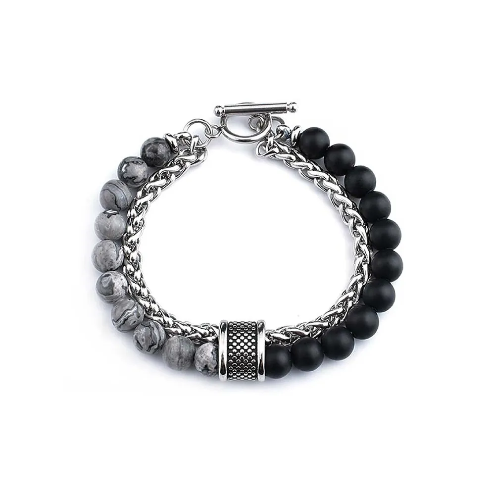 DAN DREAM Искусственный камень Gem Камень с картой Камень Тигровый глаз Браслеты Унисекс