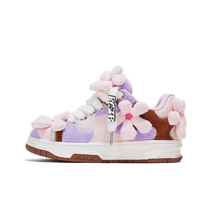 FY SPR Blossom Collection Low Top Skateboard Shoes Women's Pink Purple