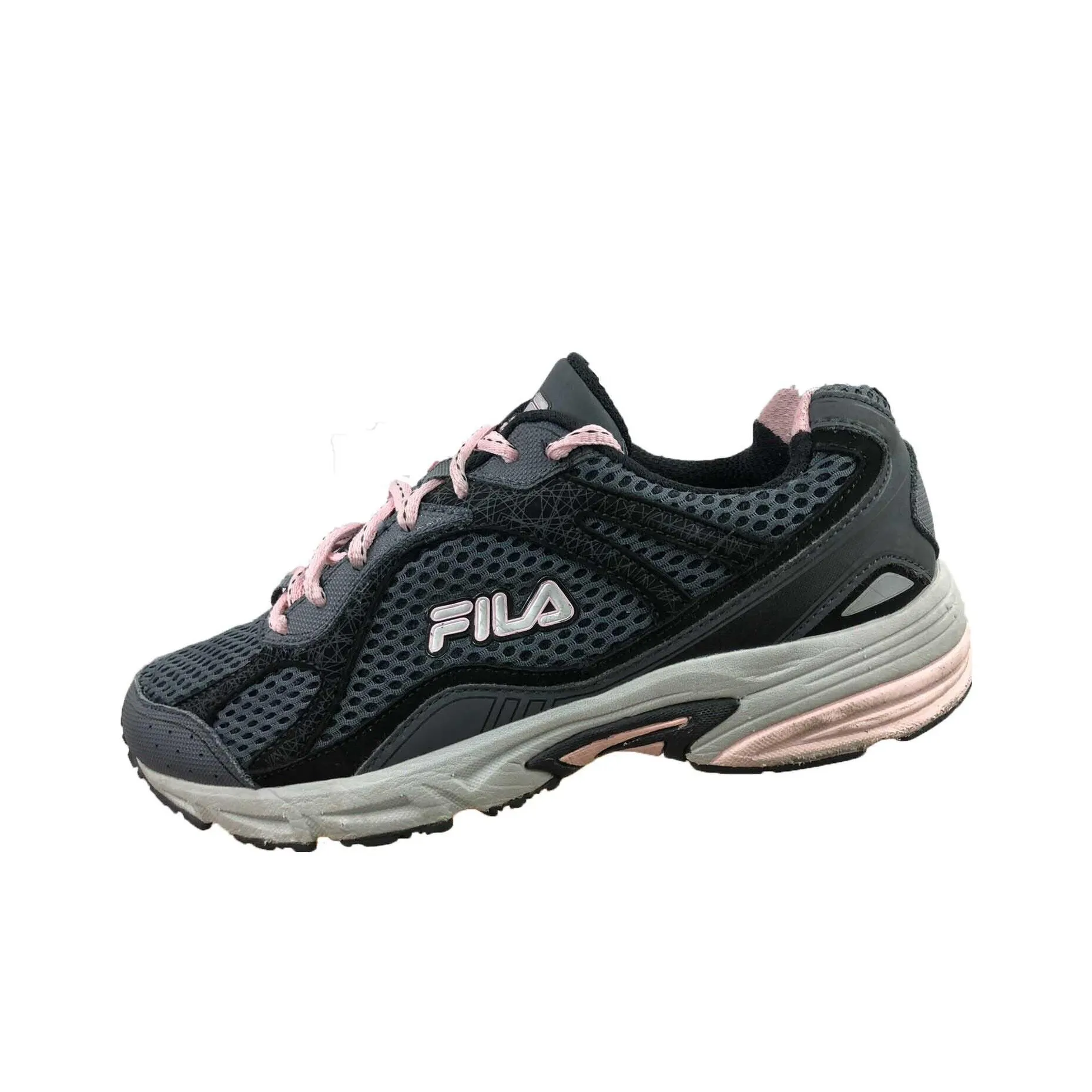 FILA Wear resistant And Lightweight Low Top Running Shoes Women's Gray
