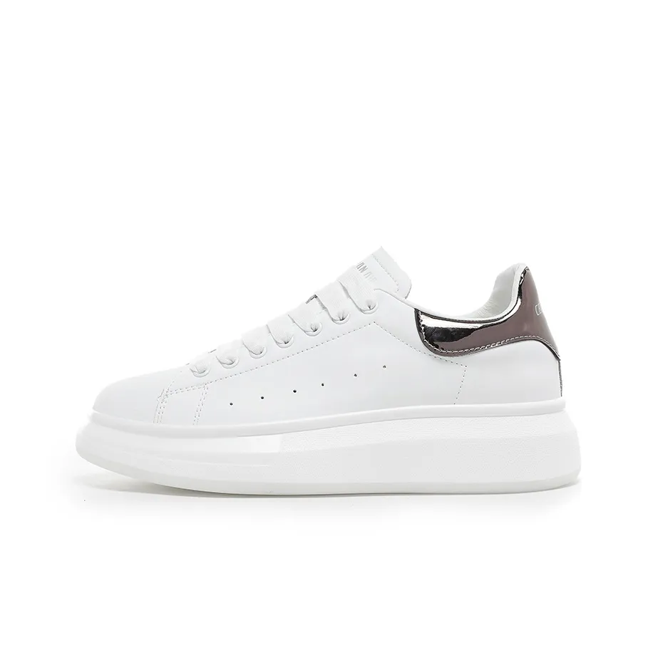 CEDAR HAN Skateboard Shoes TerraFlex Unisex Low Top White Silver/White Black