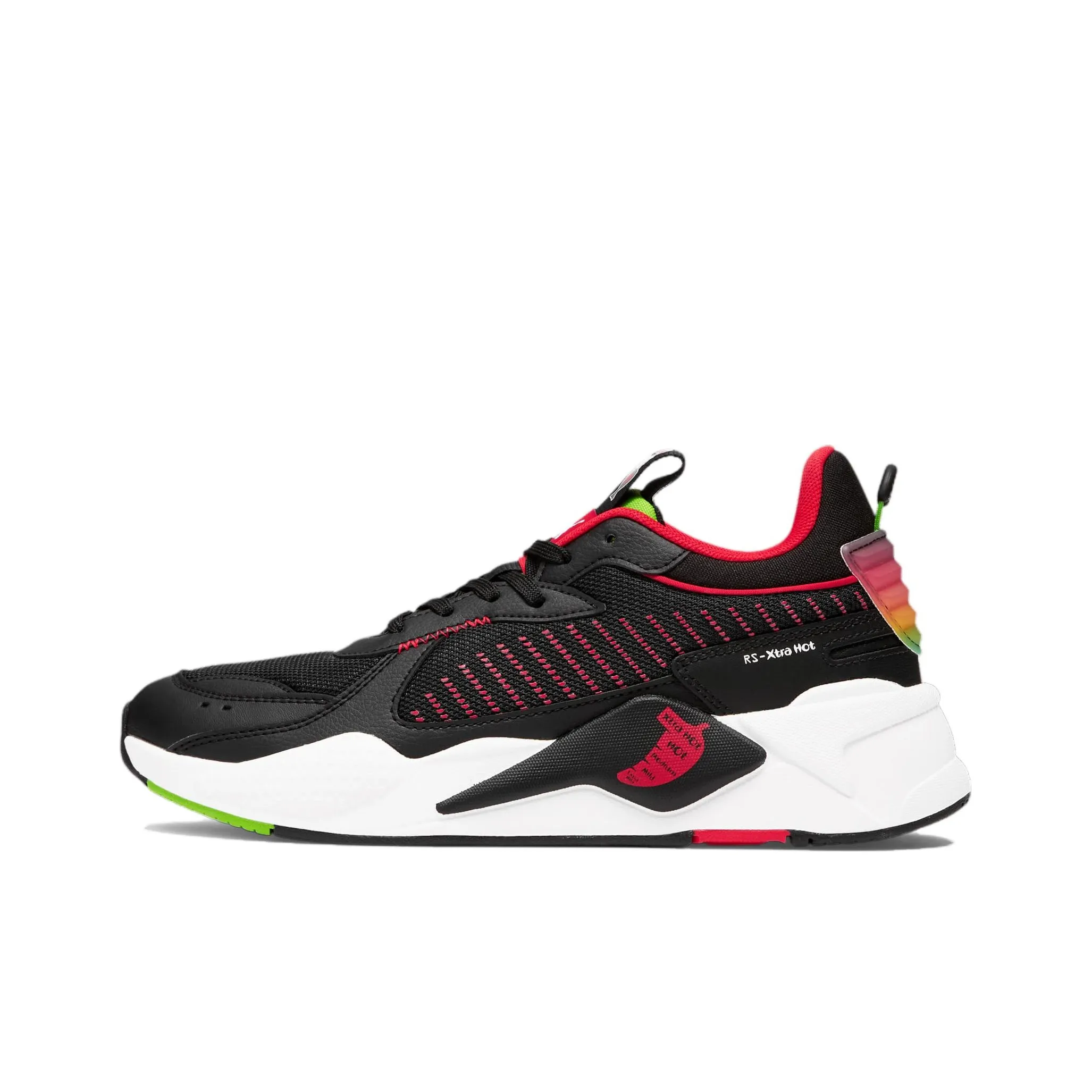 NANDO'S x PUMA RS X Xtra Hot Anti Slip Wear Resistant Low Top Casual Shoes Men's Black Red Green