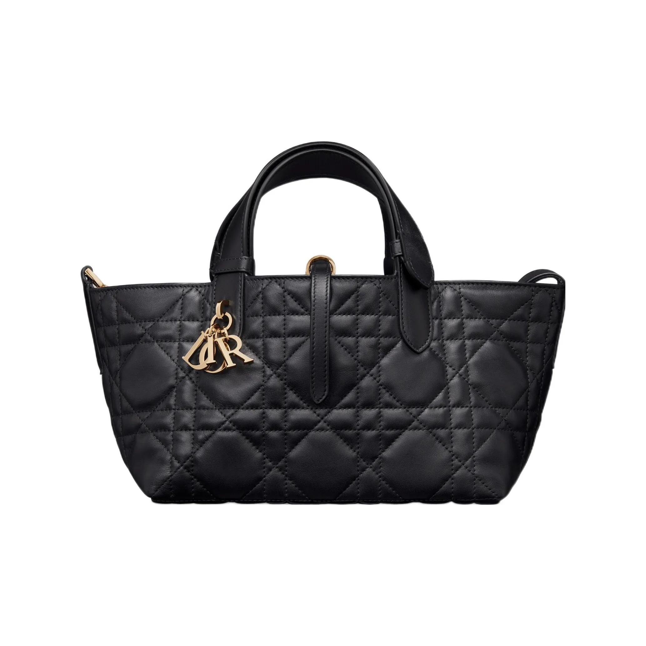 DIOR Toujours Cow Leather Native Bag, Handbag Trumpets Women's Black