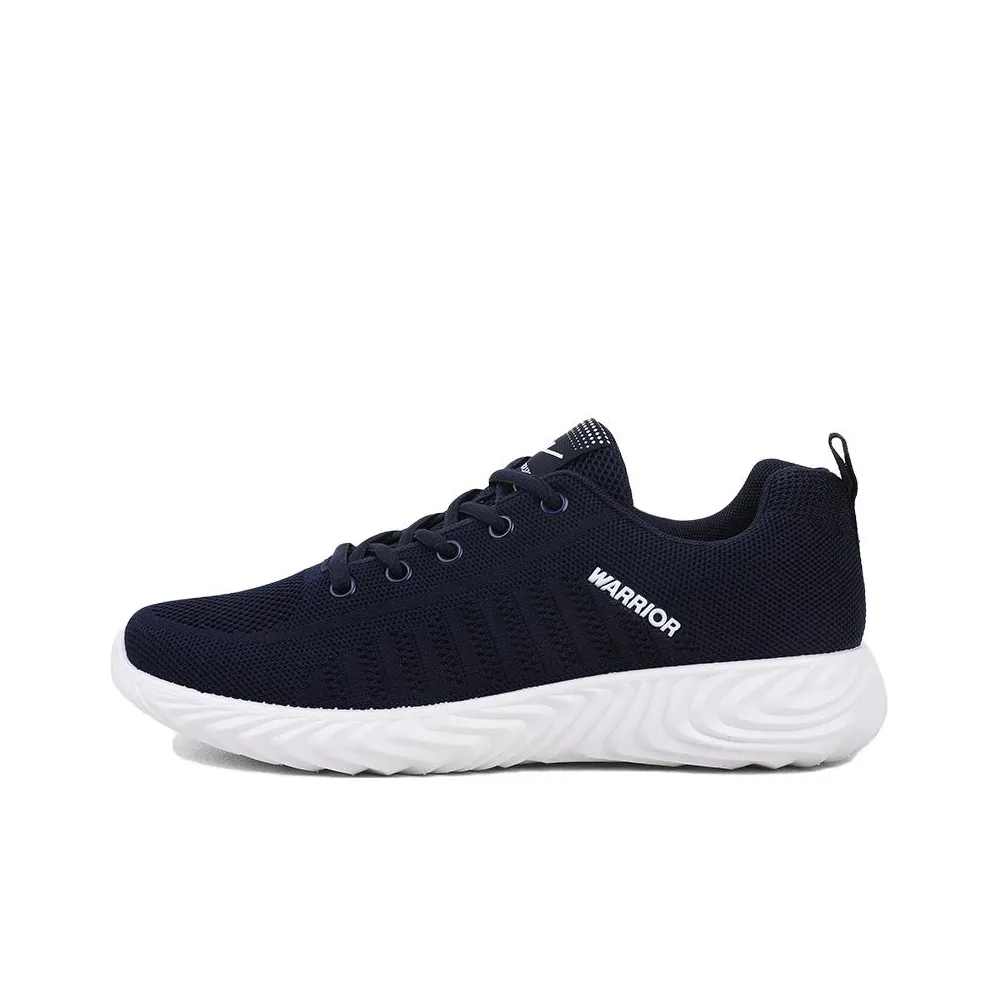 Warrior Breathable And Wear resistant Low Top Casual metallic shoes Men's Dark Blue