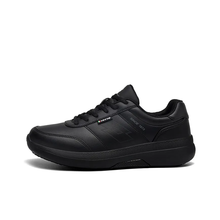 LOTTO Slip-resistant Abrasion-resistant Lightweight Low Top Casual Men's Black LOTTO Противоскользящий Устойчивый к истиранию Легкий Низкий Топ Повседневный Мужской Черный