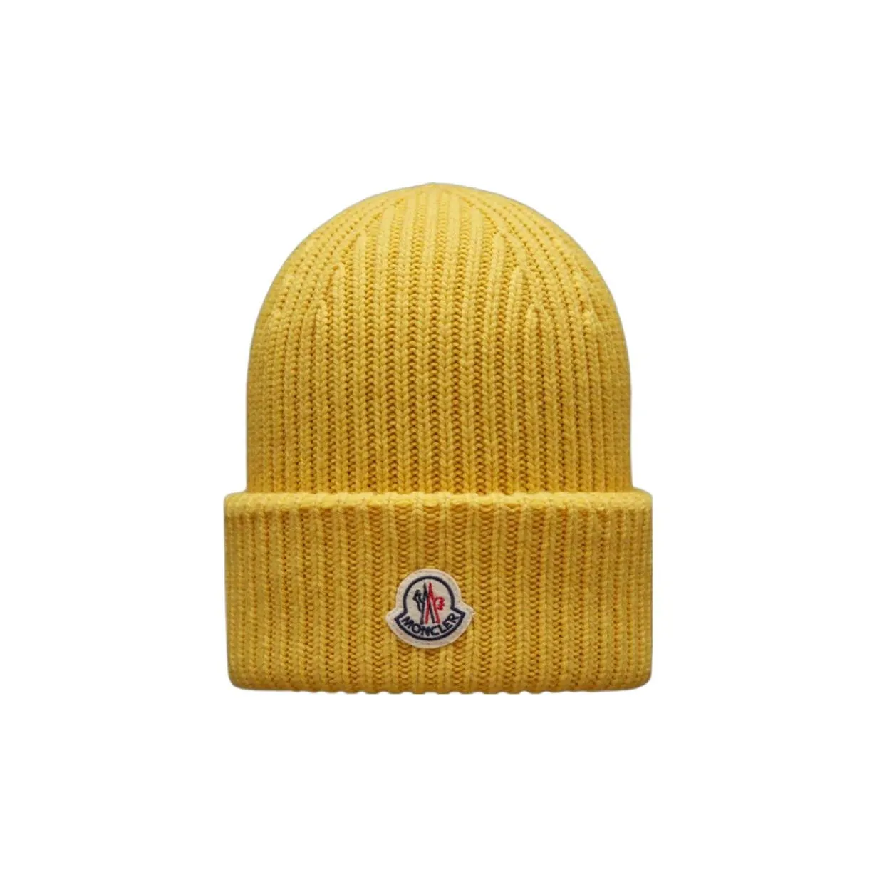 Moncler Logo patch Fisherman's knit Beanie