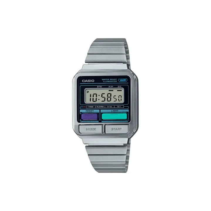 CASIO VINTAGE Series Кварцевый механизм нержавеющая сталь ремешок унисекс серый циферблат