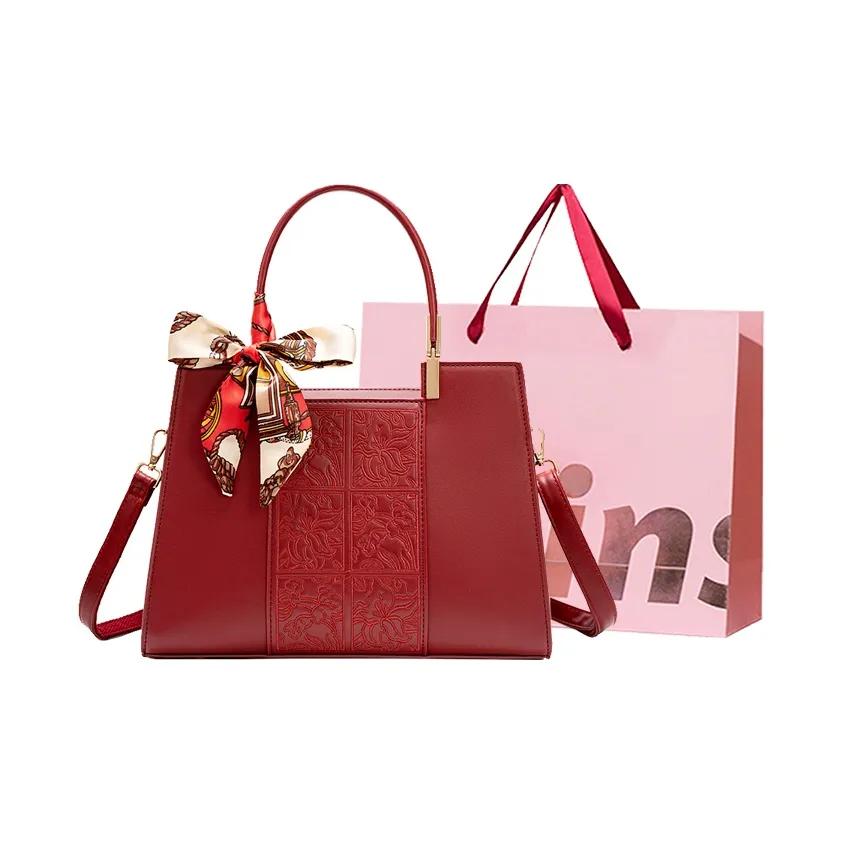 WHEELY BABY+ ПУ (полиуретан) Сумка Стандартная Женская Красная