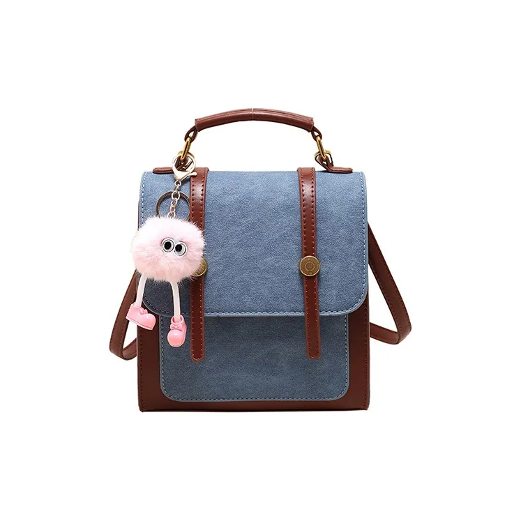 JANE KLAIN Синтетическая кожа Почтовая сумка Ручная сумка Рюкзак Стандартный Женский Синий Белый