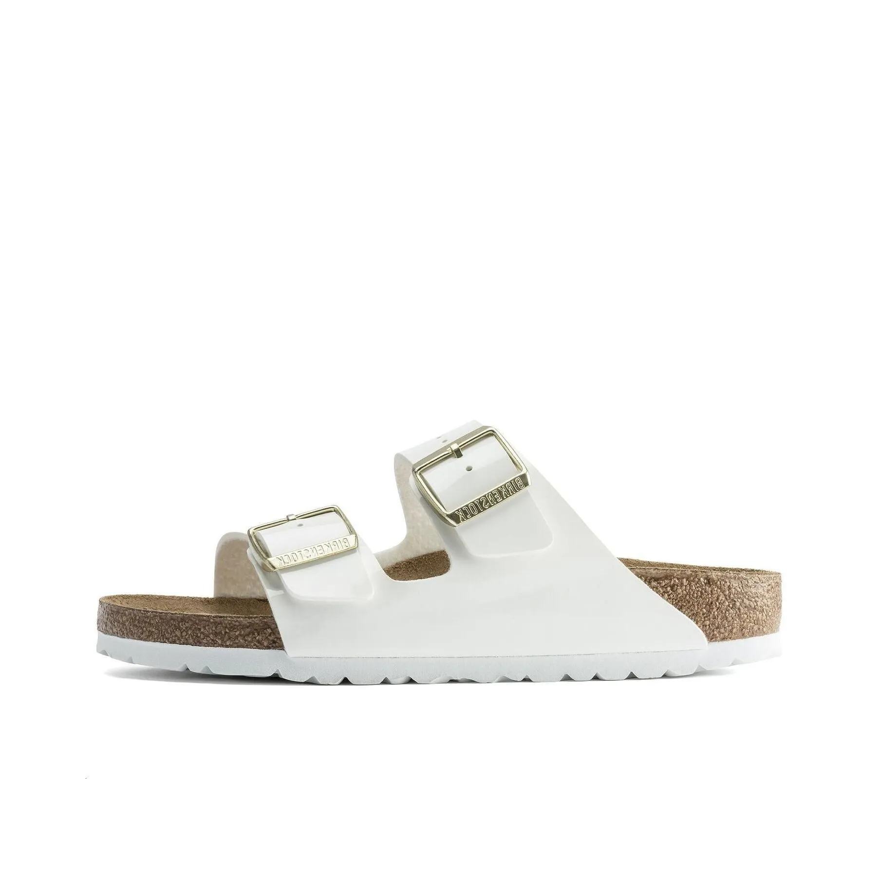 Birkenstock Arizona Birko Flor Patent Patent White Women's